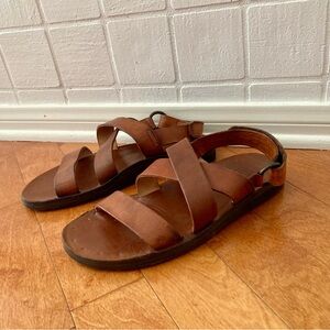 Brown Leather Frye Sandals size 10